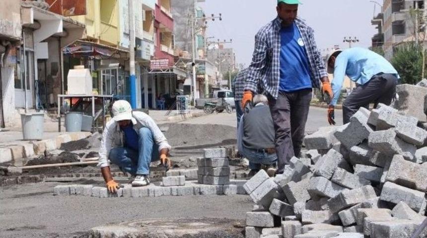 Ceylnpınar&rsquo;da Yol Yenileme &Ccedil;alışması