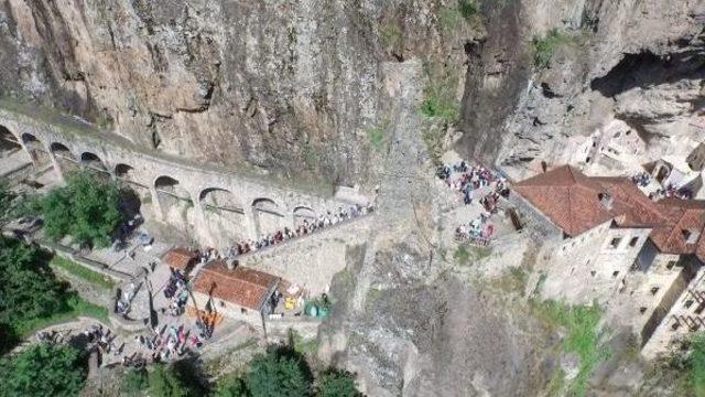 Tourist Flock To Sumela Monastery In Black Sea Province