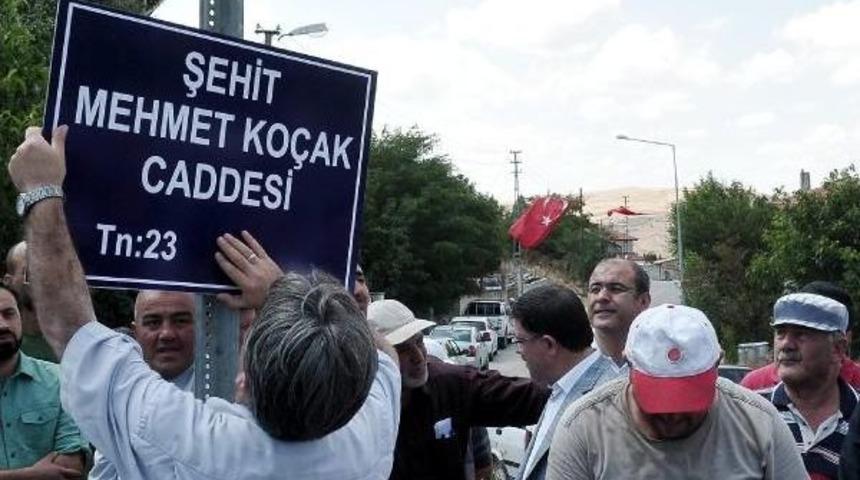 Şehit Uzman &Ccedil;avuş Mehmet Ko&ccedil;ak'ın Ismi Memleketinde Yaşatılıyor