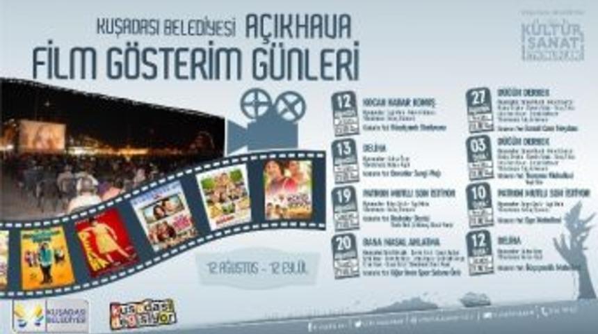 Kuşadası&rsquo;nda A&ccedil;ıkhava Film G&uuml;nleri Başlıyor