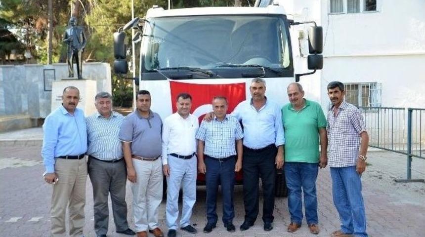 Tbb&rsquo;den Kumlu İl&ccedil;esine Kamyon Hibesi