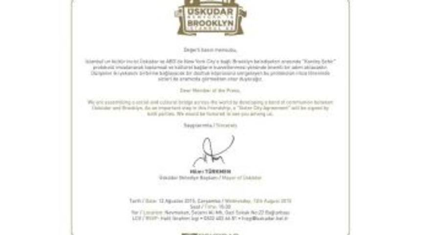 &Uuml;sk&uuml;dar Ve Brooklyn Kardeş Şehir Oluyor