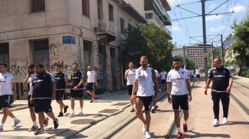 Beşiktaş, Olympıakos Ma&ccedil;ı &Ouml;ncesi Y&uuml;r&uuml;y&uuml;ş Yaptı