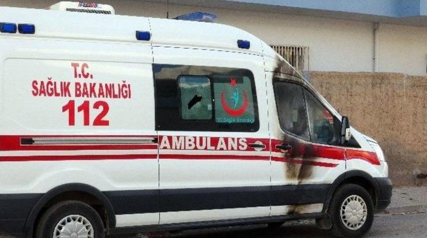 Nusaybin&rsquo;de Ambulansa Molotoflu Saldırı