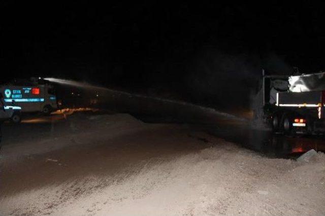 Nusaybin de Tır a Molotof Kokteylli Saldırı 1