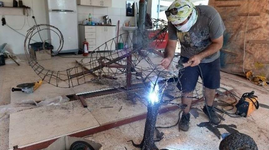 Muratpaşa&rsquo;dan Parklar İ&ccedil;in Sanatsal &Uuml;retim