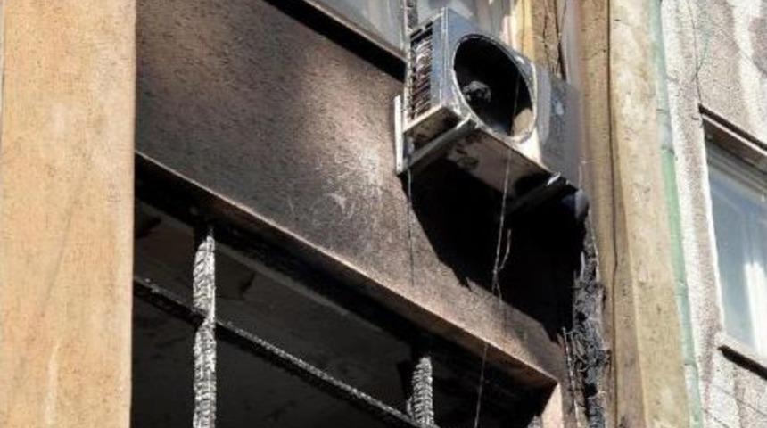 Yangında Patlayan Klima Korkuttu