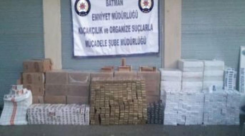 Batman&rsquo;da 32 Bin Paket Ka&ccedil;ak Sigara Ele Ge&ccedil;irildi