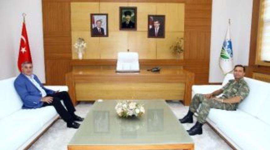 To&ccedil;oğlu Tuğgeneral Saymaz&rsquo;ı Ağırladı