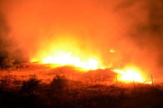 Gaziantep'te Dağlık Arazide Korkutan Yangın