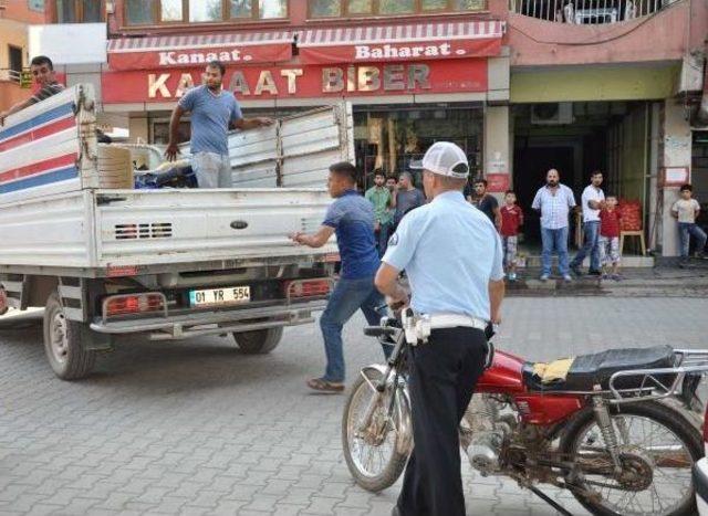 İslahiye'de Plakasız Motosikletlere El Konuldu