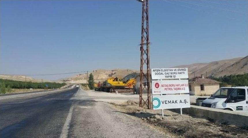 Afşin, Elbistan Doğalgaz Hattı Yapımı G&uuml;r&uuml;n Ayağı &Ccedil;alışmaları Başladı