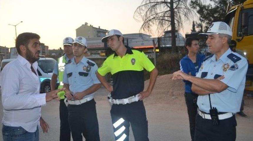 Fazla Tonajlı Hafriyat Kamyonuna 8 Bin 700 Tl Ceza Kesildi