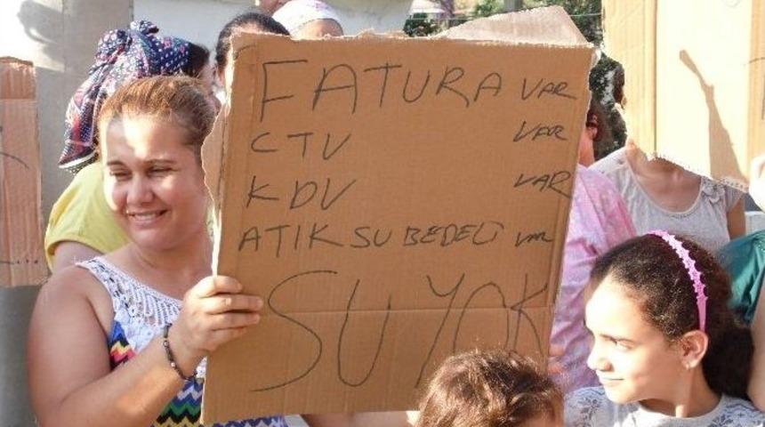 Samandağ&rsquo;da Su Protestosu