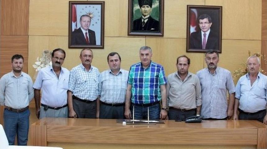 Başkan To&ccedil;oğlu, Kaynarcalı Muhtarları Makamında Ağırladı
