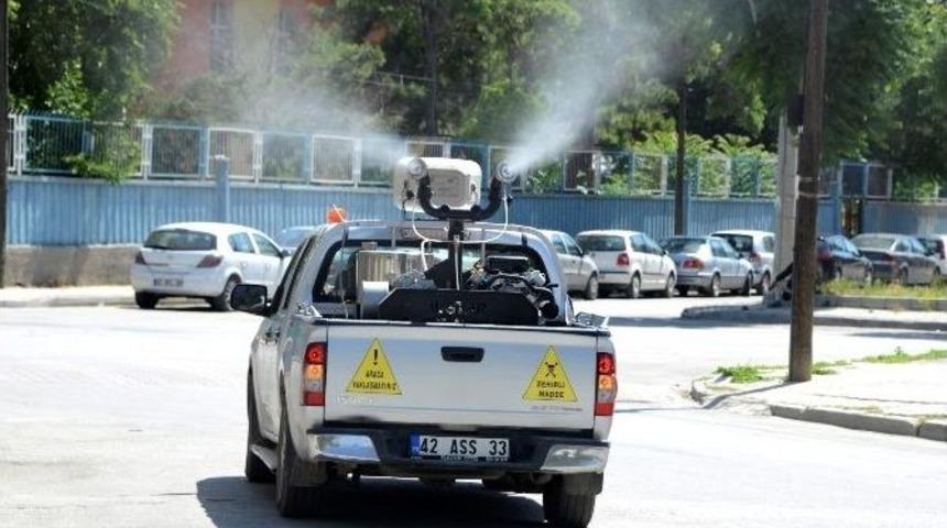 Meram&rsquo;da Haşere İle M&uuml;cadele Devam Ediyor