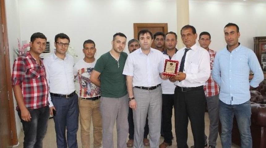 Viranşehir Osmanlı Eğitim Ocaklarından Kaymakam Citer&rsquo;e, Teşekk&uuml;r Ziyareti