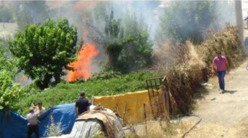 Kulp&rsquo;ta Korkutan Yangın