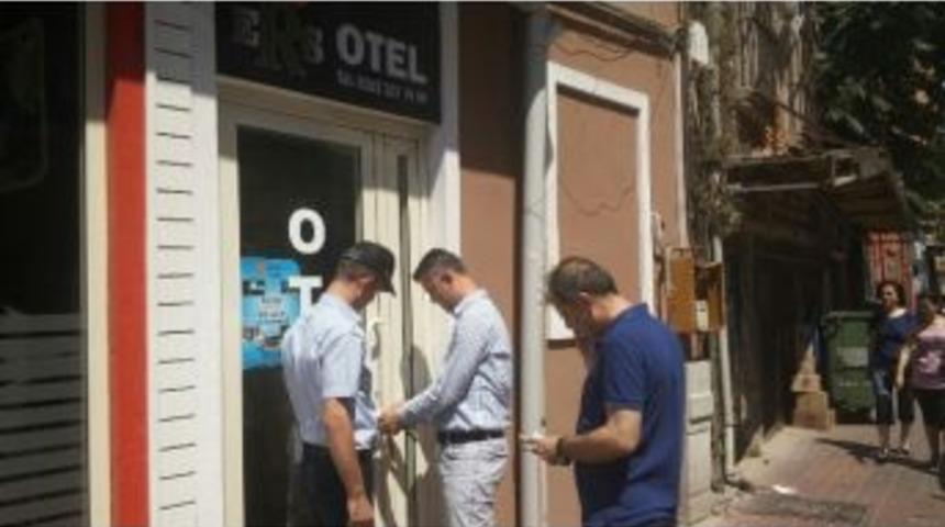 İzmit&rsquo;te Ruhsatsız Otele M&uuml;h&uuml;r