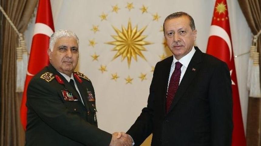Cumhurbaşkanı Erdoğan, Genelkurmay Başkanı Orgeneral &Ouml;zel&rsquo;i Kabul Etti