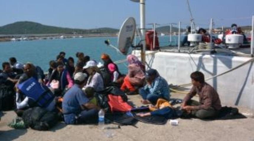 Ayvalık&rsquo;ta 71 Ka&ccedil;ak Yakalandı