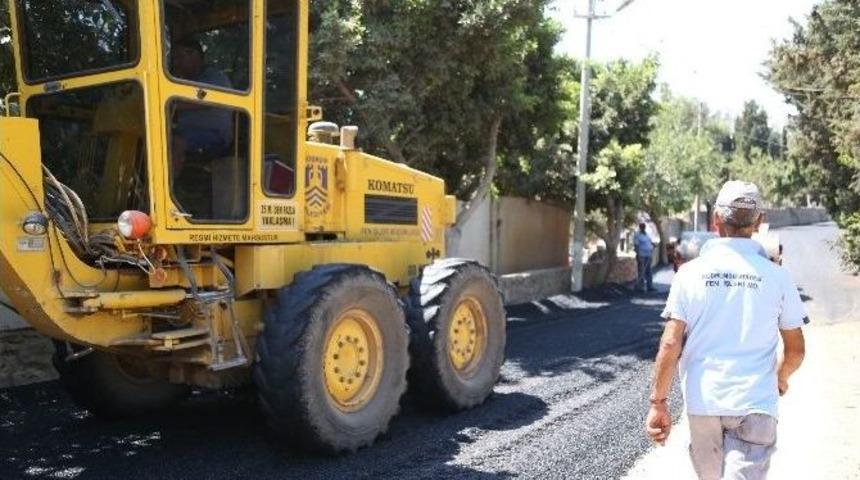 Bodrum&rsquo;da Asfaltlama &Ccedil;alışmaları S&uuml;r&uuml;yor