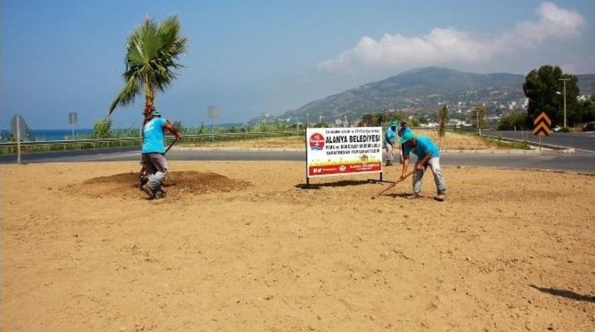Alanya Belediyesi&rsquo;nden Demirtaş&rsquo;a Peyzaj &Ccedil;alışması
