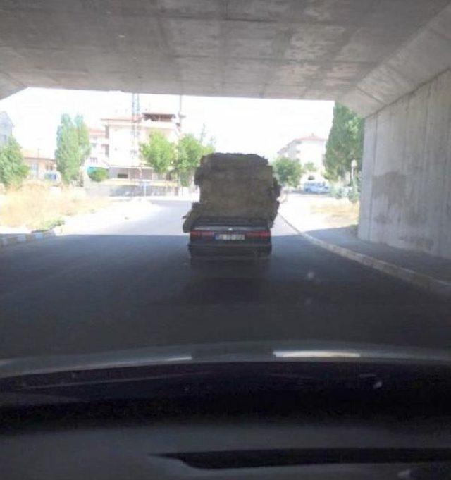 Trafikte Akıl Almaz Görüntü