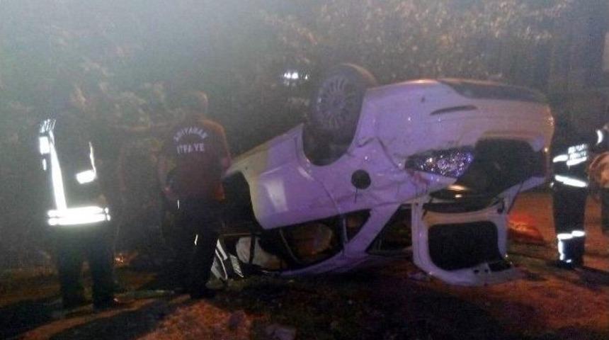 Adıyaman&rsquo;da Otomobil Takla Attı: 5 Yaralı