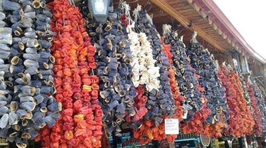 (&ouml;zel Haber) Kurutmalık Sebzelere Rağbet Artıyor