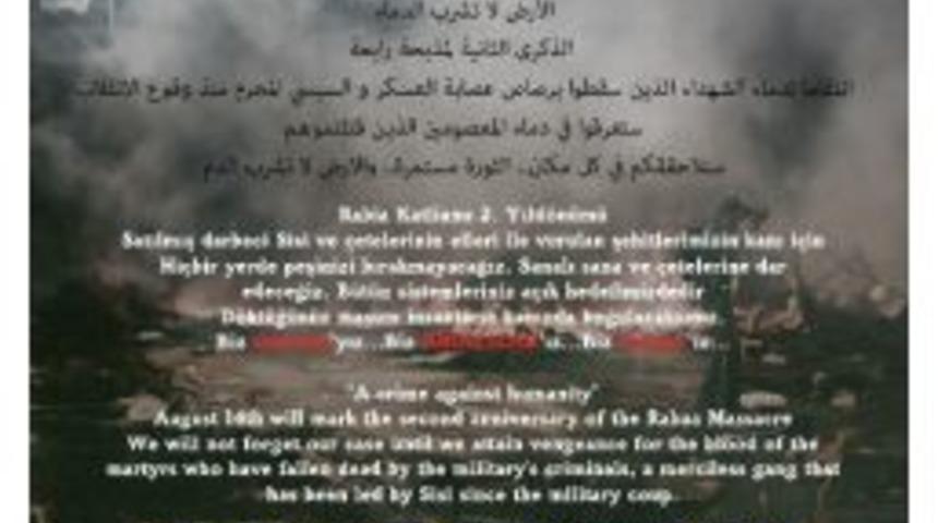 Mısır Darbesinin 2. Yıl D&ouml;n&uuml;m&uuml;ne Sanal Saldırı