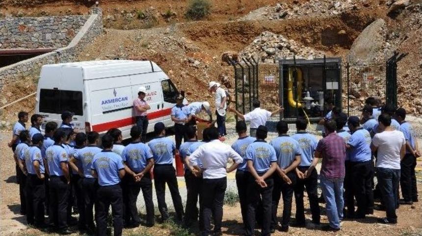 B&uuml;y&uuml;kşehir İtfaiyesinden Doğalgaz Yangın Tatbikatı
