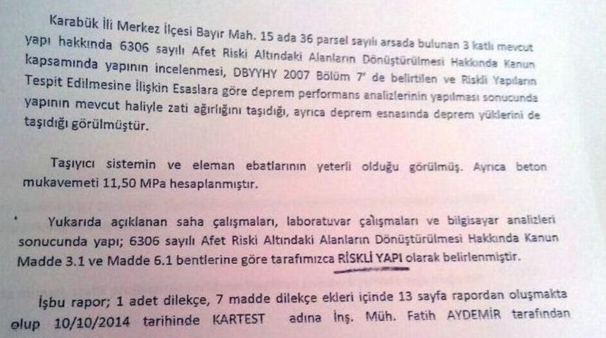 Karab&uuml;k&rsquo;te Yıkım Kararı Bulunan Binalar Tartışma Konusu Oldu