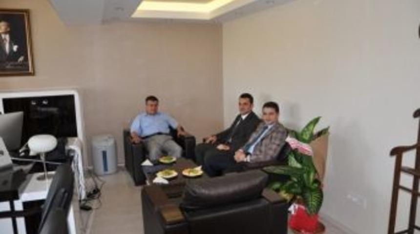 Kaymakam Ada, K&ouml;pr&uuml;k&ouml;y Kaymakamı Bilici&rsquo;yi Ziyaret Etti