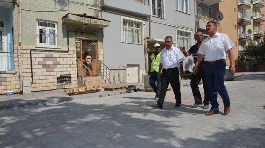 Battalgazi Belediyesi, 46 Sokakta Eş Zamanlı &Ccedil;alışma Başlattı