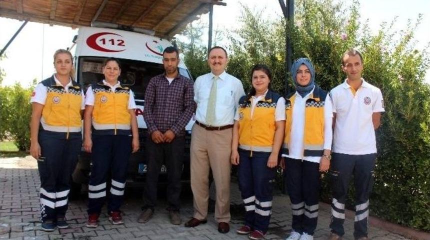 Vatandaştan 112 &Ccedil;alışanlarına Teşekk&uuml;r