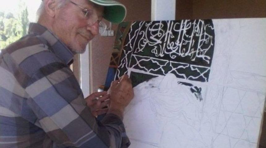 Huzurevinde Resim Yapıyor