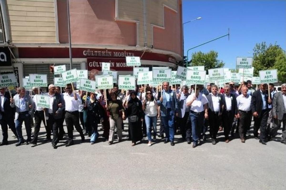 165 Stk&rsquo;dan &lsquo;barış İstiyoruz&rsquo; Y&uuml;r&uuml;y&uuml;ş&uuml;