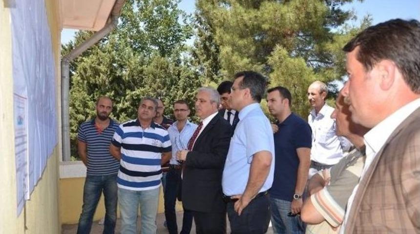 Kahramanmaraş Valisi G&uuml;ven&ccedil;er, T&uuml;rkoğlu&rsquo;nda İncelemelerde Bulundu