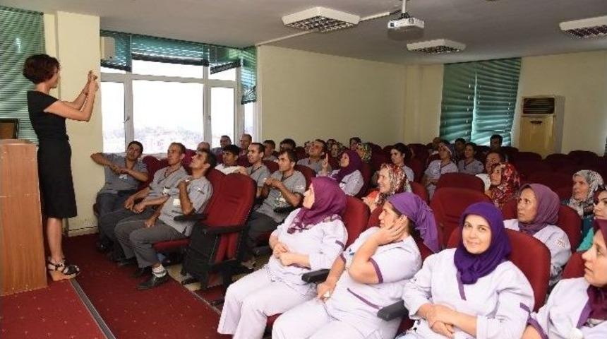 Hastane Personeline Toplumda Engelli Farkındalığı Semineri Verildi