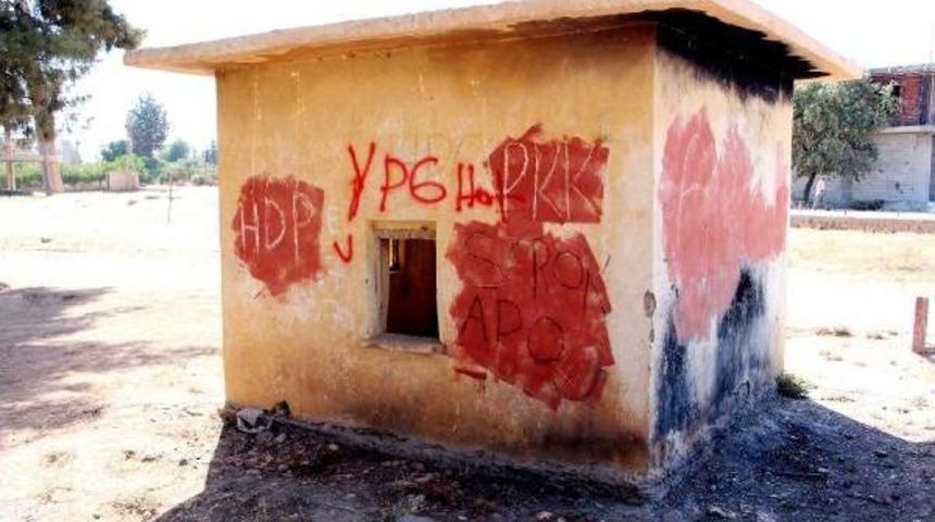 Okul Duvarına Pkk Yazan Ş&uuml;pheli Tutuklandı