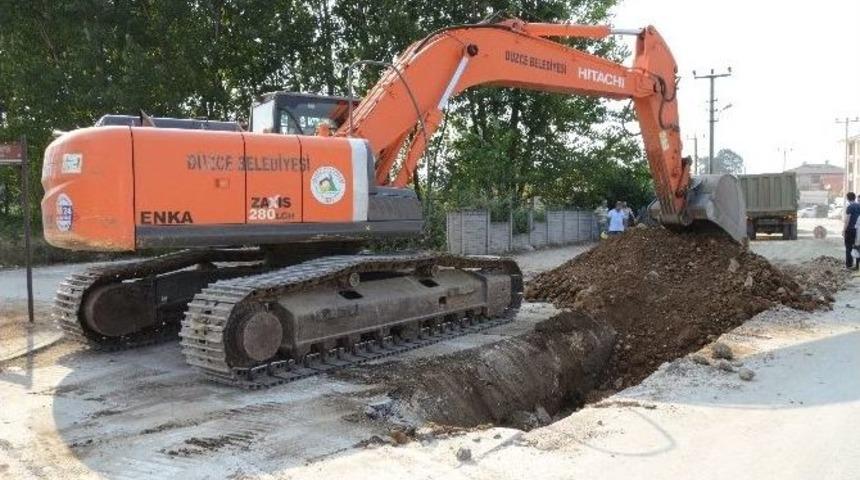 D&uuml;zce&rsquo;de Altyapıda Yoğun D&ouml;nem