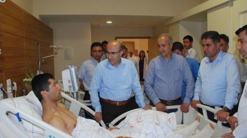 Vali Demirtaş Ve Milletvekilleri Yaralı Askerleri Ziyaret Etti