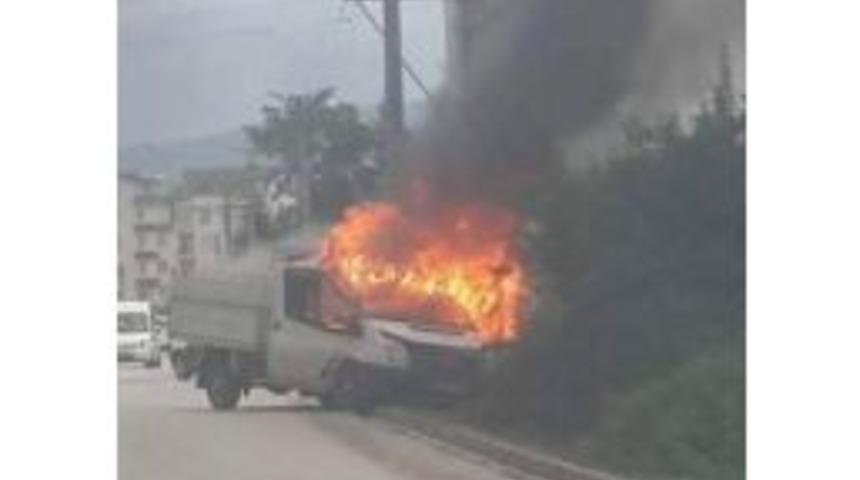 Ordu’da Araç Yangını
