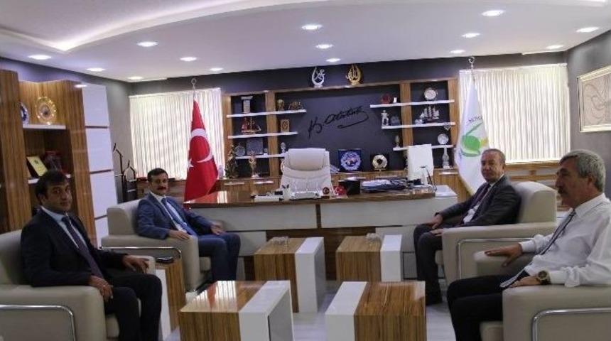 Kaymakam G&ouml;zen, Başkan Şahiner&rsquo;i Ziyaret Etti