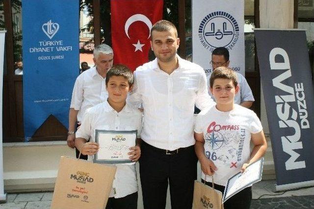 Genç Müsiad Kuran Öğrenen Çocukları Ödüllendirdi