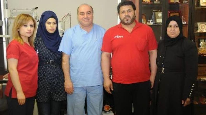 Suriyeli Sığınmacı Gen&ccedil; Kızın G&ouml;z Ameliyatı Yapıldı