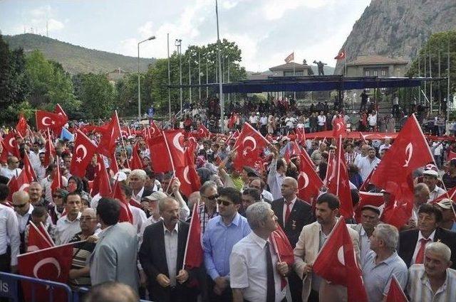 Afyonkarahisar’da Teröre Lanet Mitingi