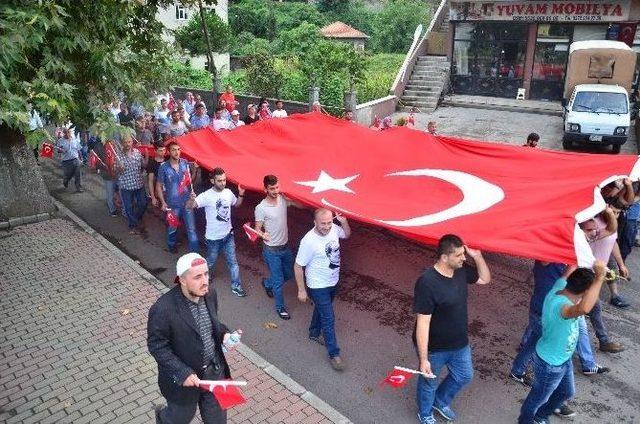 Zonguldak’ta Teröre Tepki Yürüyüşü