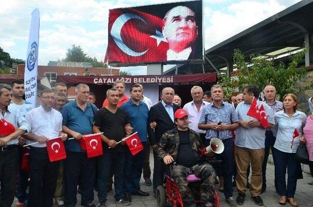 Zonguldak’ta Teröre Tepki Yürüyüşü